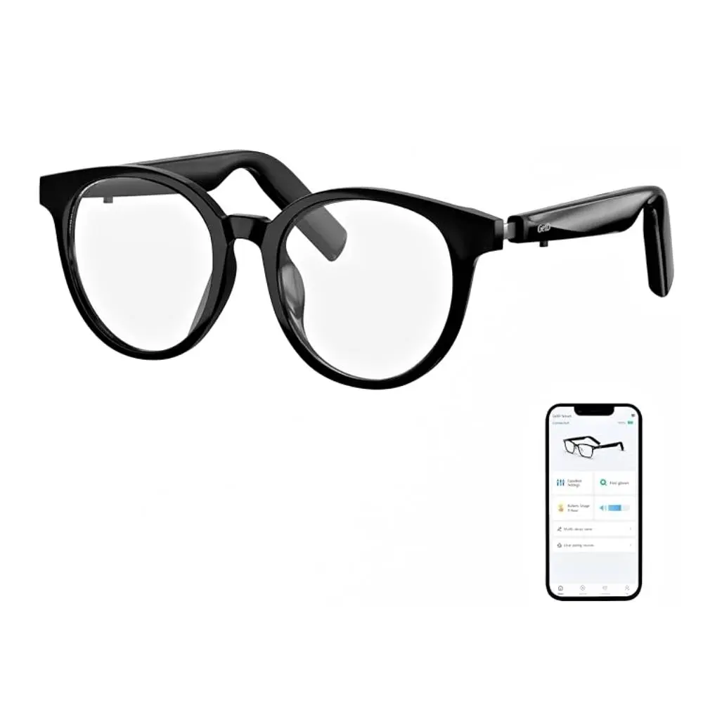 GetD Lunettes Intelligentes avec Haut-Parleur Bluetooth intégré & Double Microphone