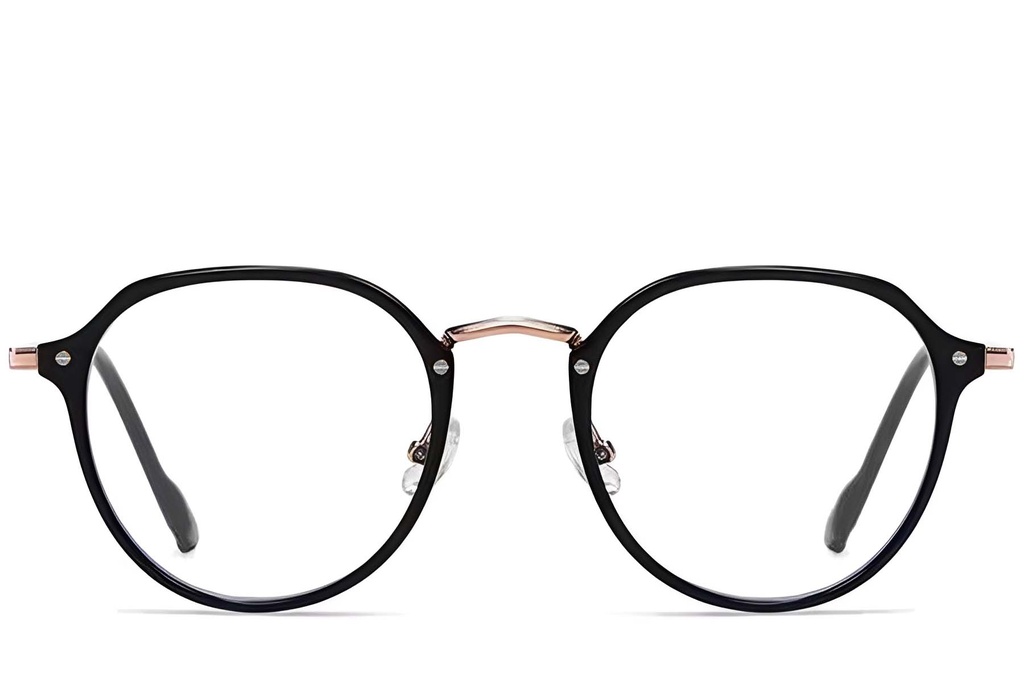 Lunettes de vue  ovales noires TR90