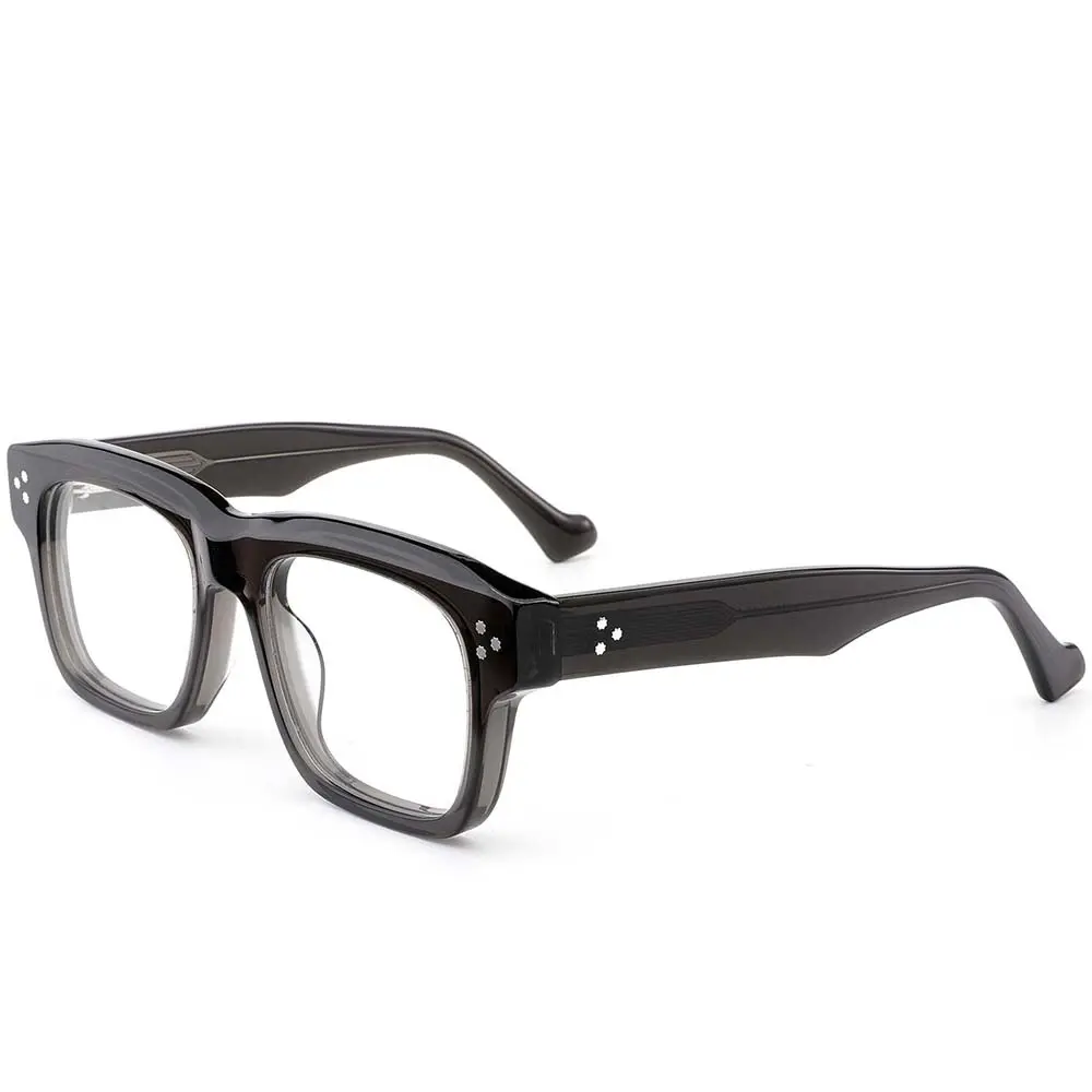 Lunettes de vue  rectangulaires en acétate gris