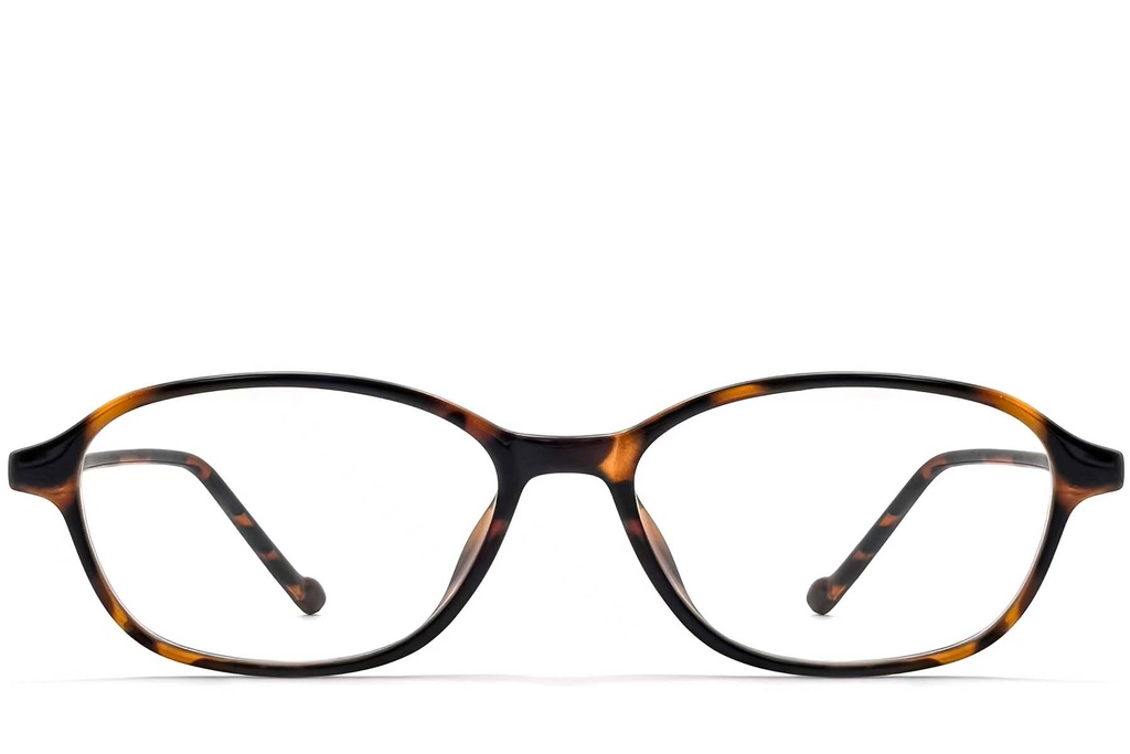 Lunettes de vue  ovales écaille TR90