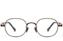 Lunettes de vue  ovales cuivre titane