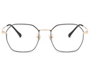 Lunettes de vue  géométriques titane doré