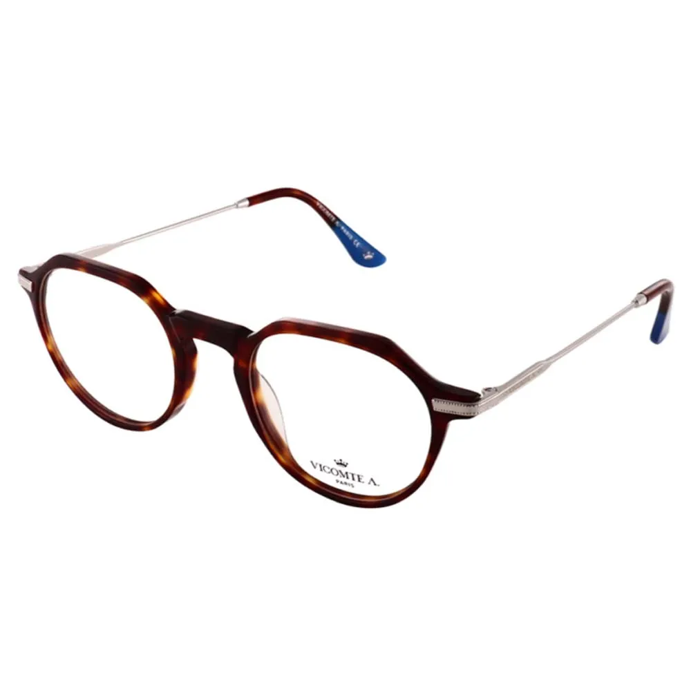Lunettes de vue VICOMTE A VA40160 C01 ARGENT SATINE+ECAILLE
