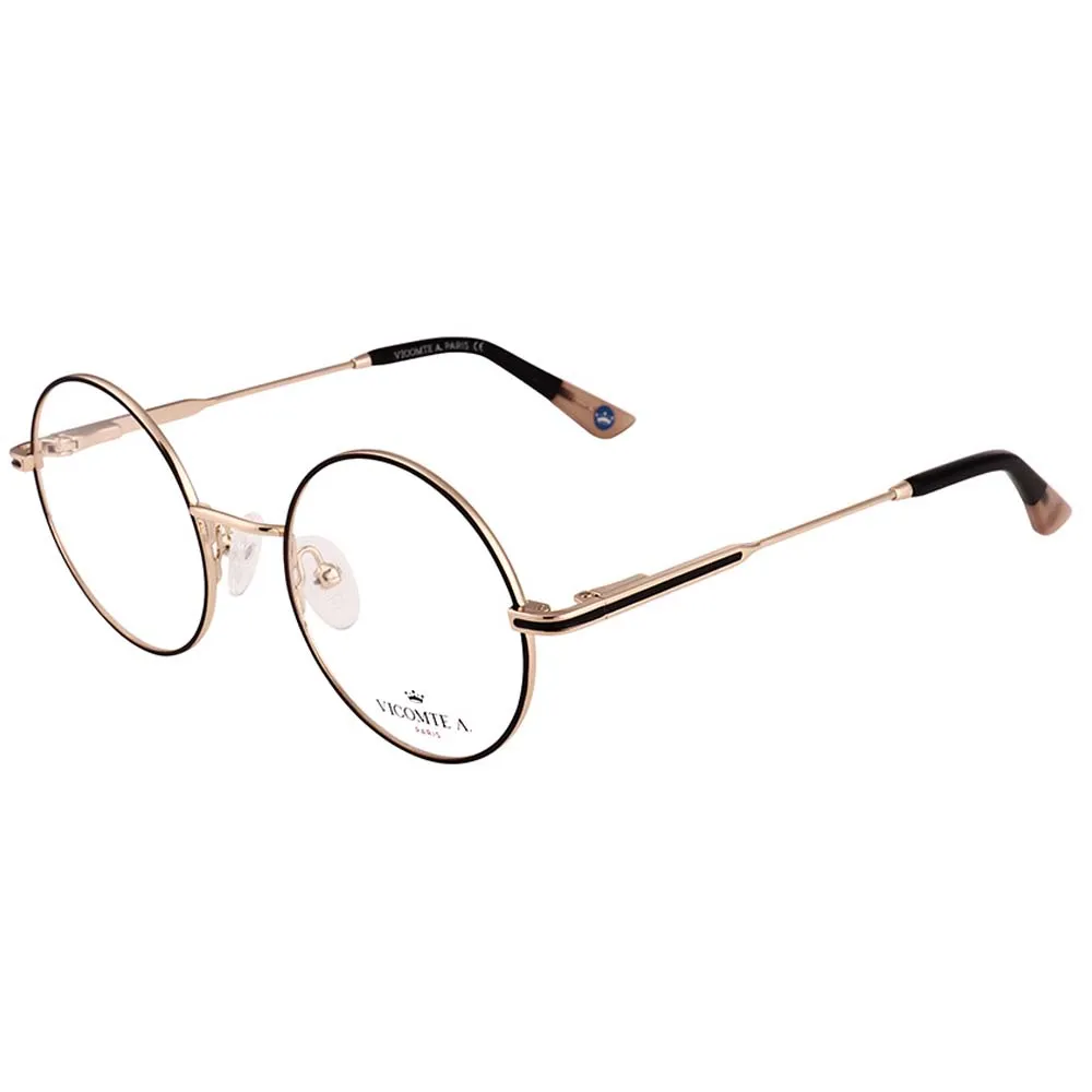 Lunettes de vue VICOMTE A VA47121 C01 OPT- Or brillant/Noir satiné