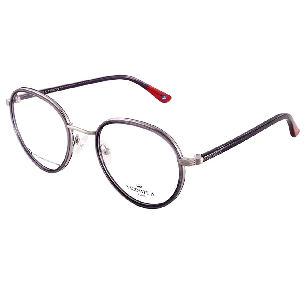 Lunettes de vue VICOMTE A VA47146 C03 – Argent griffé + bleu