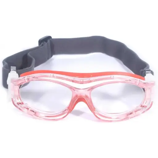 Lunettes de sport pour enfants, pour le cyclisme, le football et le basket-ball – Rouge transparent