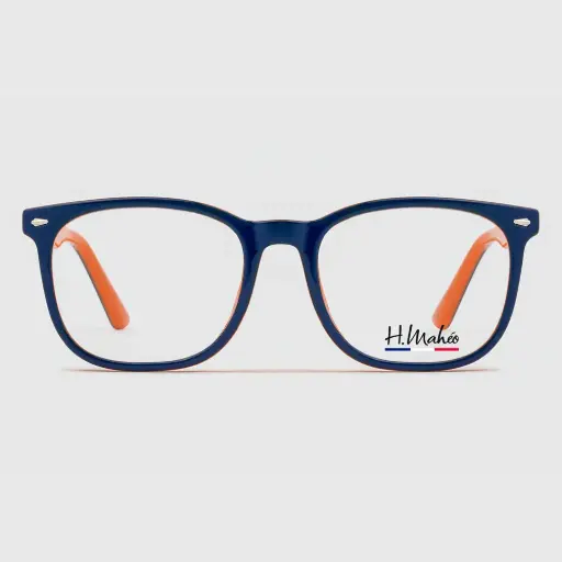 [HM163 53-16-140 C4] Lunettes de vue H.MAHEO HM163 C4 - Orange/Bleu