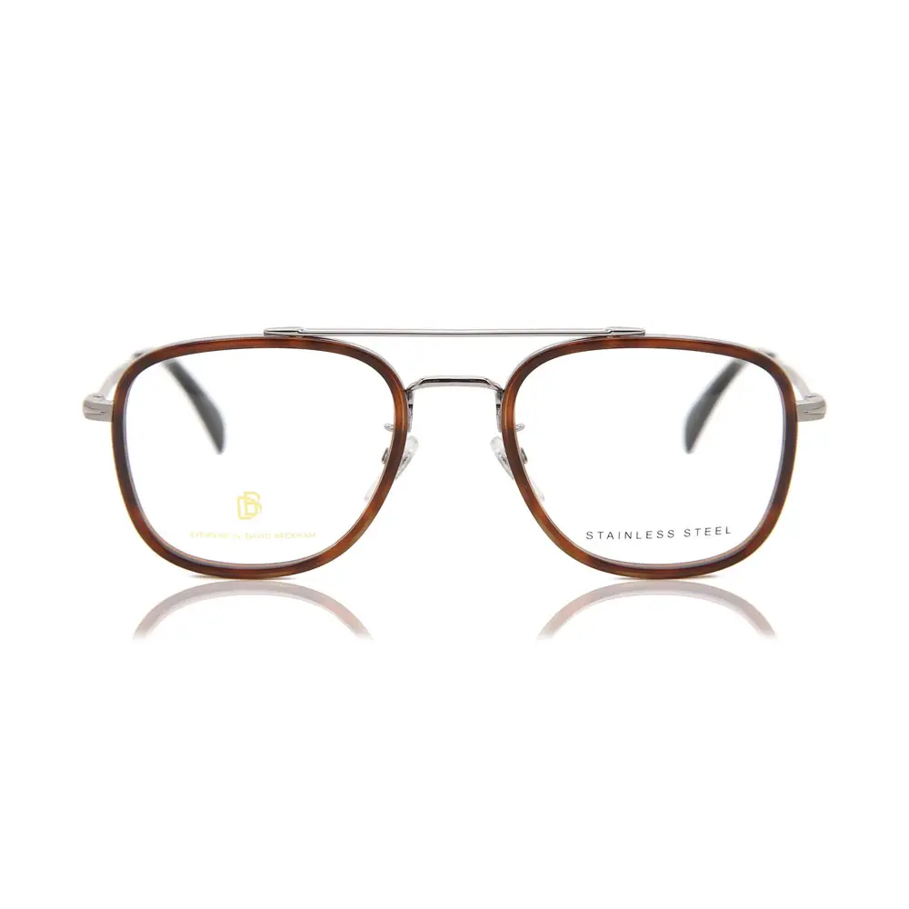 Lunettes De Vue David Beckham DB 7022 - Couleur Havana Brown, Taille 51/21/150 - Pour Homme, Neuf Avec étui