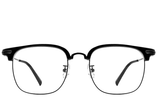 [BS1913-0196] Lunettes de vue  TR90 semi-cerclées noires