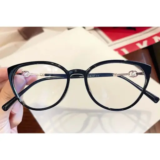 [BS1924-0033] Lunettes de vue  papillon noires TR90