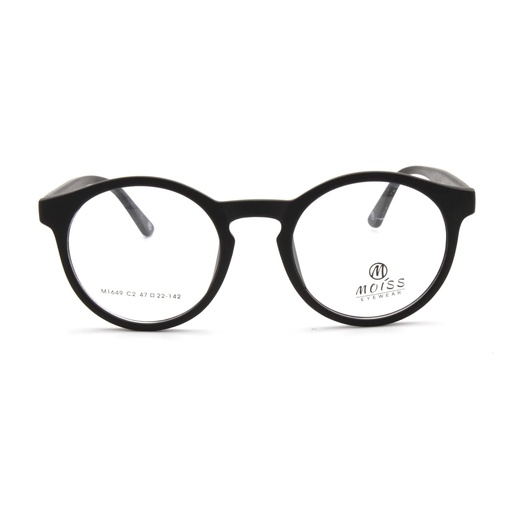 [M1649 C2 47-22-142] Lunettes de vue M1649 C2 47-22-142 avec clip - Noir