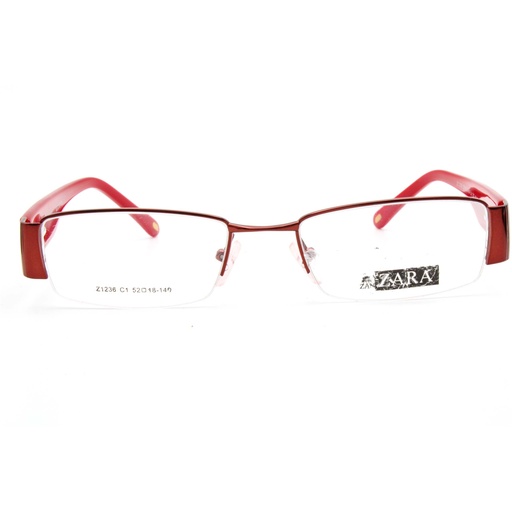 [Z1236 C1 52-18-149] Lunettes de vue femme Z1236 C1 52-18-149 - Rouge